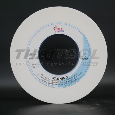 หินเจียร12"x 25mm. สีขาวเบอร์ 60 เจียรเหล็กไฮสปีด เหล็กเครื่องมือ เหล็กเกรด