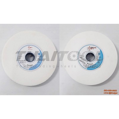 หินเจียร8"x 20 mm.สีขาวเบอร์ 46-100 เจียรเหล็กไฮสปีด เหล็กเครื่องมือ เหล็กเกรด