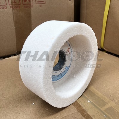 หินถ้วย5"x2" เบอร์60 สีขาว ลับใบมีดสับไม้ เหล็กไฮสปีด เหล็กเกรด เหล็กเครื่องมือ