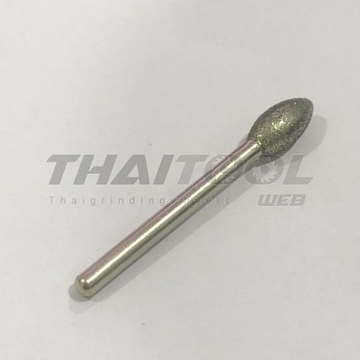 เข็มเพชรแกน 3 mm. Q ทรงหัวมน หัวโต 6.0 mm. FS (รุ่นมาตรฐาน)