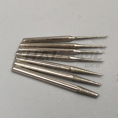  เข็มเพชรแกน 3 mm. R ทรงแหลม(เรียว) หัวโต 1.3 - 3.1 mm.CN (รุ่นมาตรฐาน)