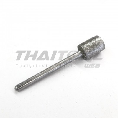 เข็มเพชรแกน 3 mm. A ทรงกระบอก หัวโต 8 mm. 