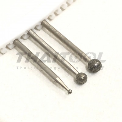 เข็มเพชรแกน 3 mm. ทรงกลม B หัวโต 2,5,6 mm.T
