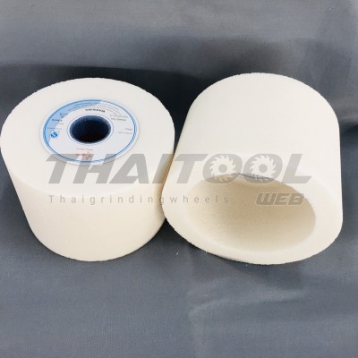 หินถ้วย6"x4" เบอร์46 สีขาว ลับใบมีดสับไม้ เหล็กไฮสปีด เหล็กเกรดเหล็กเเข็ง