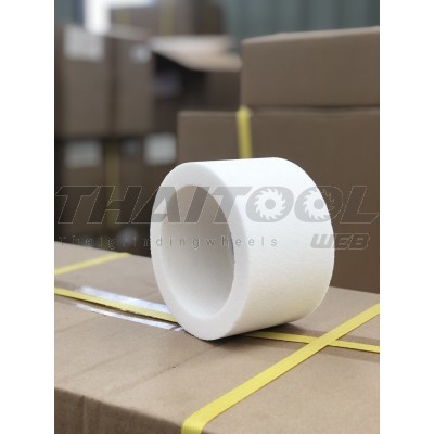 หินถ้วย5"x3"เบอร์60 สีขาว ลับใบมีดสับไม้ เหล็กไฮสปีด เหล็กเกรด เหล็กเเข็ง