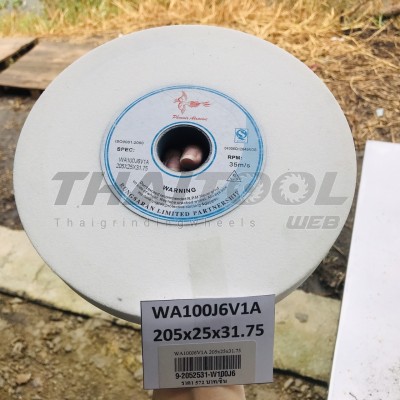 หินเจียรสีขาวWA100J6V1A 205x25x31.75