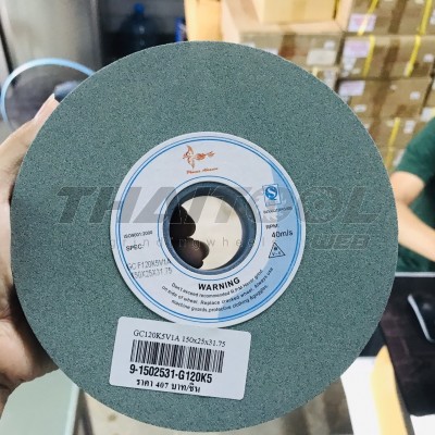 หินเจียรสีเขียวGC120K5V1A 150x25x31.75