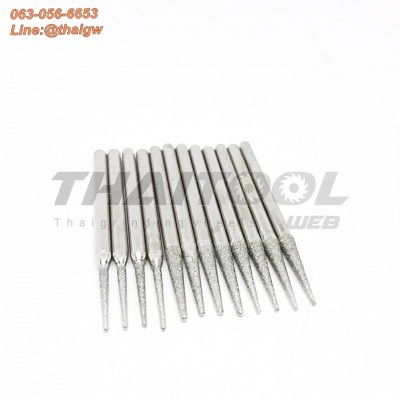เข็มเพชรแกน 3 mm. R ทรงแหลม หัวโต 1.4 - 5.0 mm. FS (รุ่นมาตรฐาน)