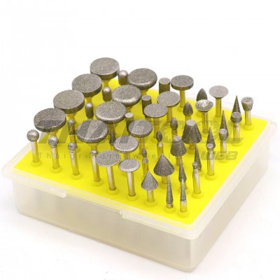 เข็มเพชรแกน 3mm ฺ ชุด 50 ชิ้น เน้นงาน D.I.Y หัวเพชรหลากหลายทรง