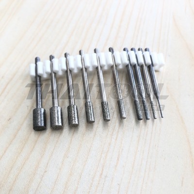  เข็มเพชรแกน 3 mm. A ทรงกระบอก หัวโต 1- 6.5 mm. FS (รุ่นมาตรฐาน)