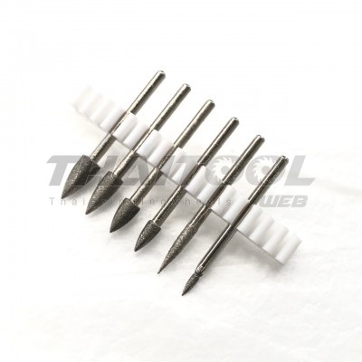 เข็มเพชรแกน 3 mm. J ทรงกรวย หัวโต 2.0 - 6.0 mm. CN (รุ่นมาตรฐาน)