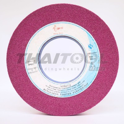 หินเจียร 12"x32 mm. DRA46J6V1A 305X32X127  สีชมพูเข้มเจียร เหล็กเครื่องมือ เหล็กเเข็ง 