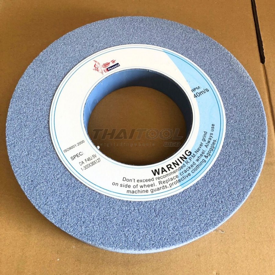  หินเจียร 12"x38 DA46 เจียรเหล็กแข็ง SKD-11 ครอบคลุมเหล็กทุกชนิด