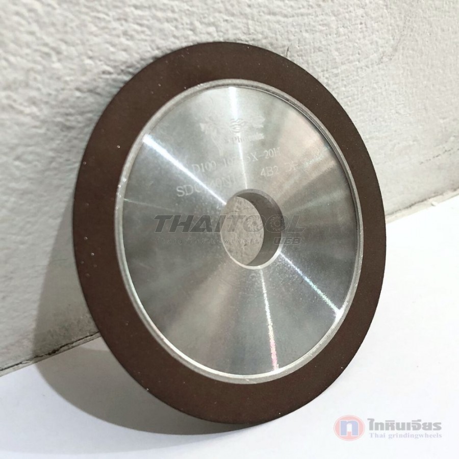 จานเพชร4"4B2 (D100-10T-5X-20H ) "SDC240" ลับคมคาร์ไบด์ใบเลื่อยวงเดือน ใส่เครื่องลูกหมูได้ 