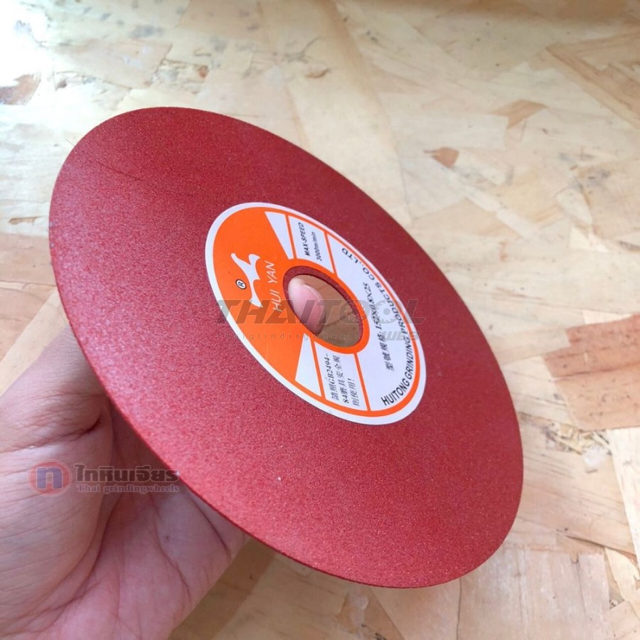 ใบตัด ใบเจียร ขนาด 6 นิ้ว 150x0.8x25 mm.สีแดง 