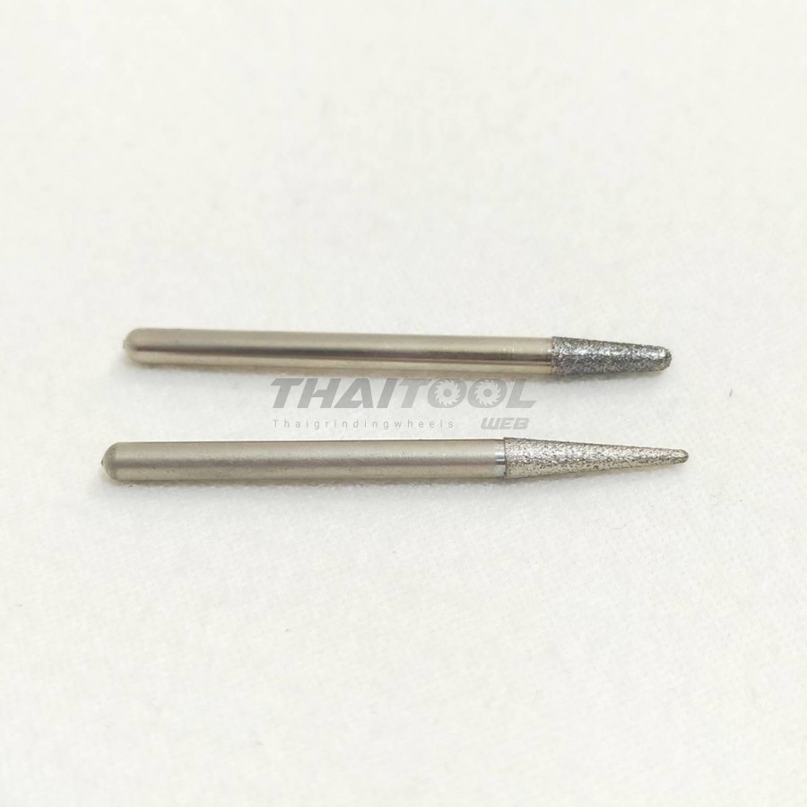 เข็มเพชรแกน 3 mm. หัวโต 3.3 mm. ทรง R31-R32