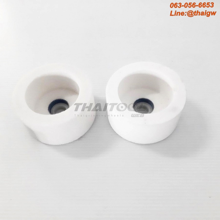 หินถ้วย3"x38mm. เบอร์46-80 สีขาว ลับใบมีดสับไม้ เหล็กไฮสปีด เหล็กเกรด เหล็กเเข็ง