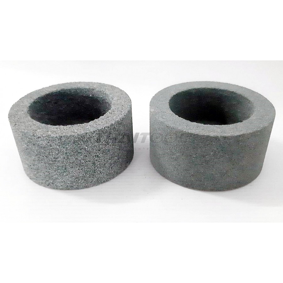 หินถ้วย3"x38mm. เบอร์46-80 สีเขียว เจียรคาร์ไบด์ งานอโลหะ เหล็กแข็ง