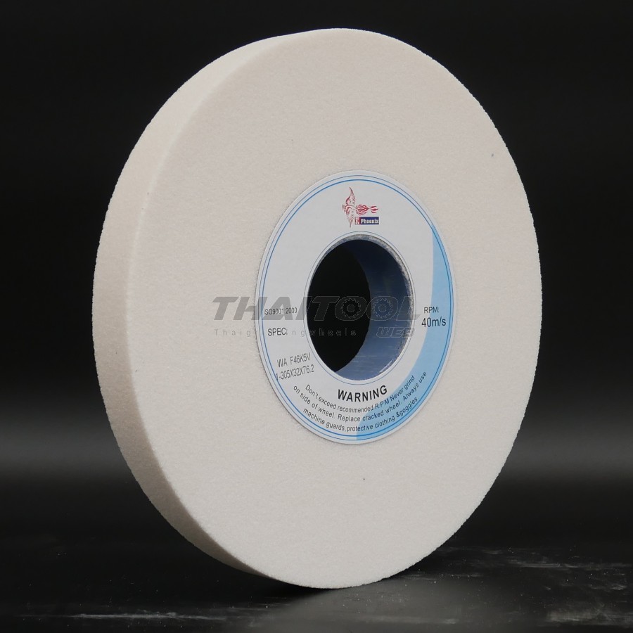 หินเจียร 12"x32x76.2 mm. WA46 เจียรเหล็กเกรด เหล็กไฮสปีด