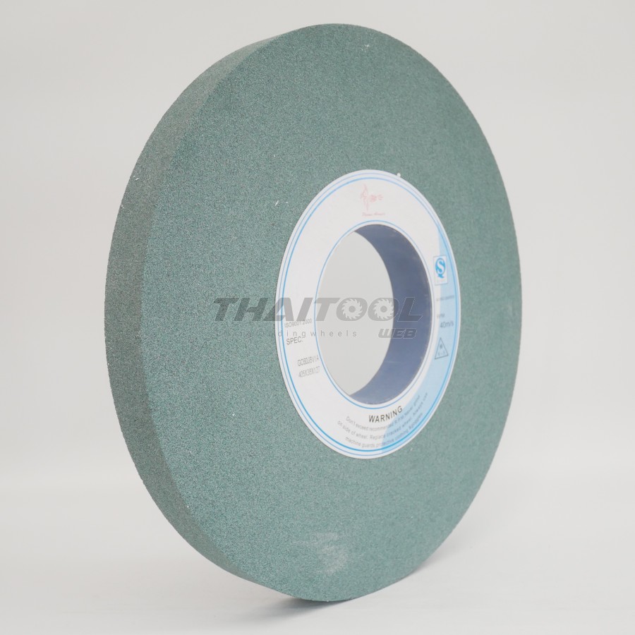 หินเจียร 16"x 38mm. GC60 เจียรคาร์ไบด์ อโลหะ เหล็กชุปแข็ง