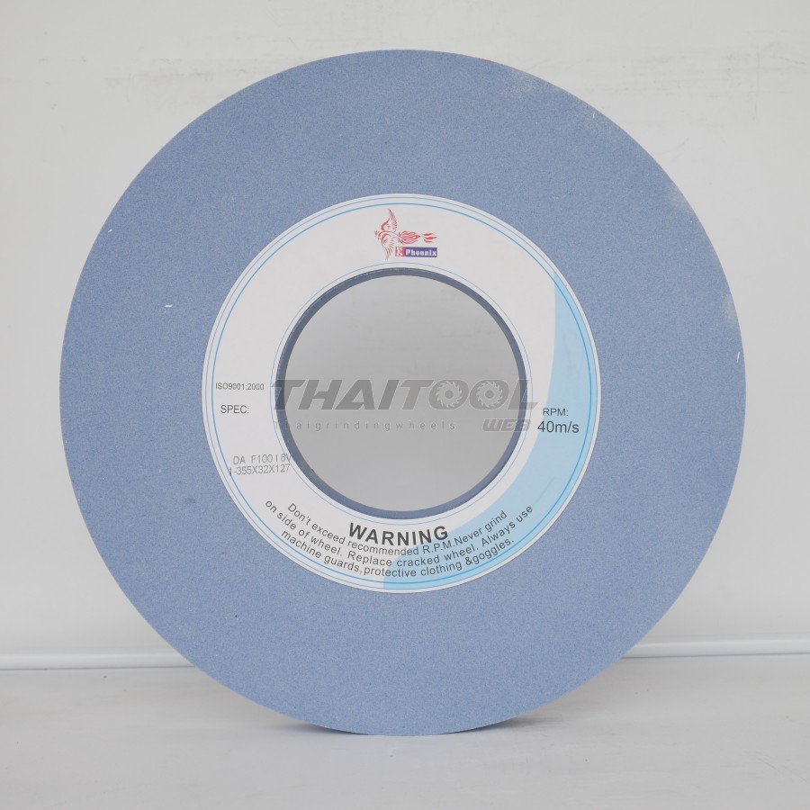 หินเจียร 14"x32 mm. DA100I8 เจียรเหล็กแข็ง SKD-11 ครอบคลุมเหล็กทุกชนิด