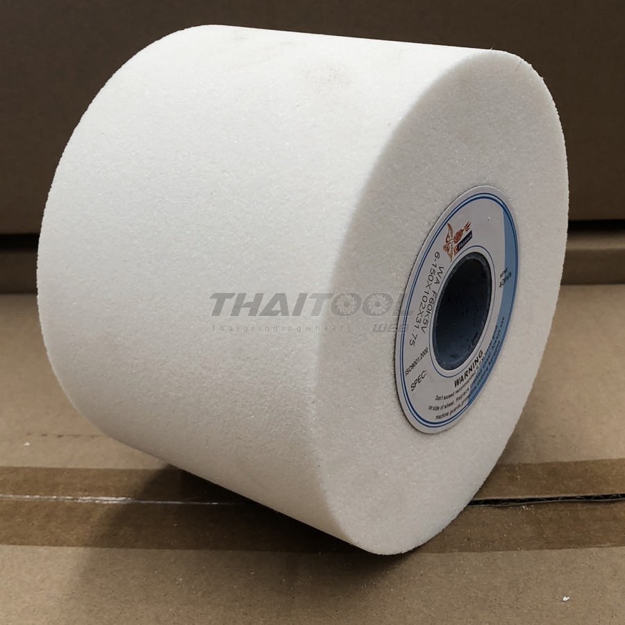 หินถ้วย6"x4" เบอร์ 60 สีขาว ลับใบมีดสับไม้ เหล็กไฮสปีด เหล็กเกรดเหล็กเเข็ง