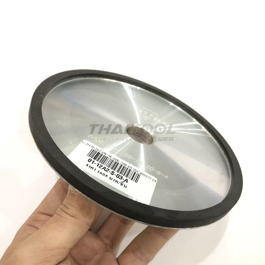 จานเพชร6"12A2 (D150-16T-6W-10E-68K-20H-6X) "SDC400" ลับคมคาร์ไบด์ใบเลื่อยวงเดือน