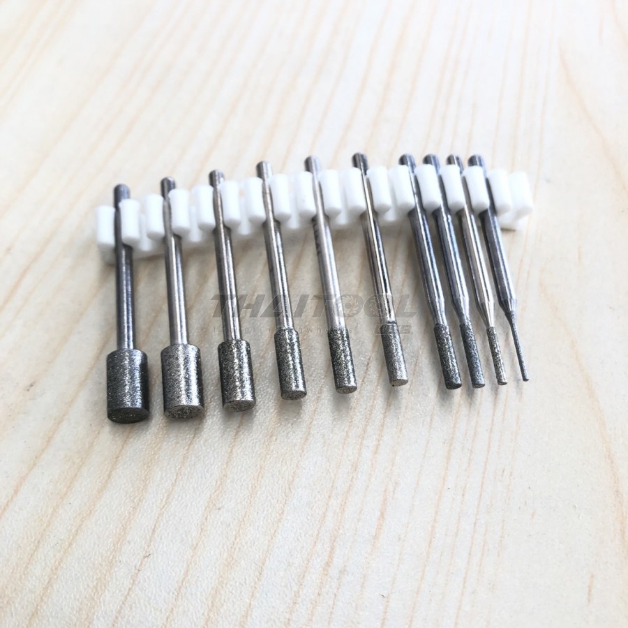  เข็มเพชรแกน 3 mm. A ทรงกระบอก หัวโต 1- 6.5 mm. FS (รุ่นมาตรฐาน)