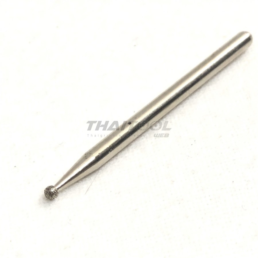 เข็มเพชรแกน 3 mm. ทรงกลม B หัวโต 2.0 mm. T 