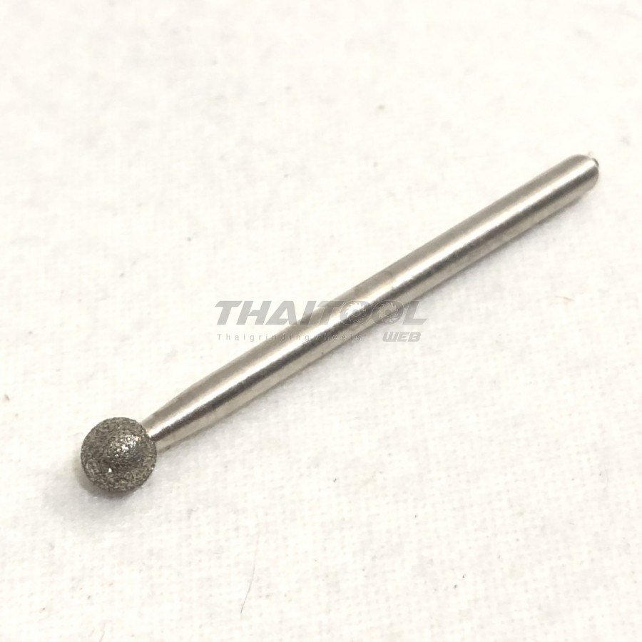 เข็มเพชรแกน 3 mm. ทรงกลม B หัวโต 5.0 mm. T 