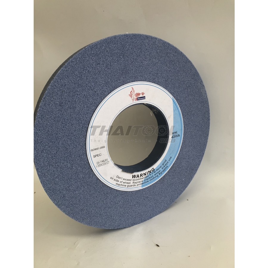 หินเจียร 14"x32 mm. DA46J6 จียรเหล็กแข็ง SKD-11 ครอบคลุมเหล็กทุกชนิด