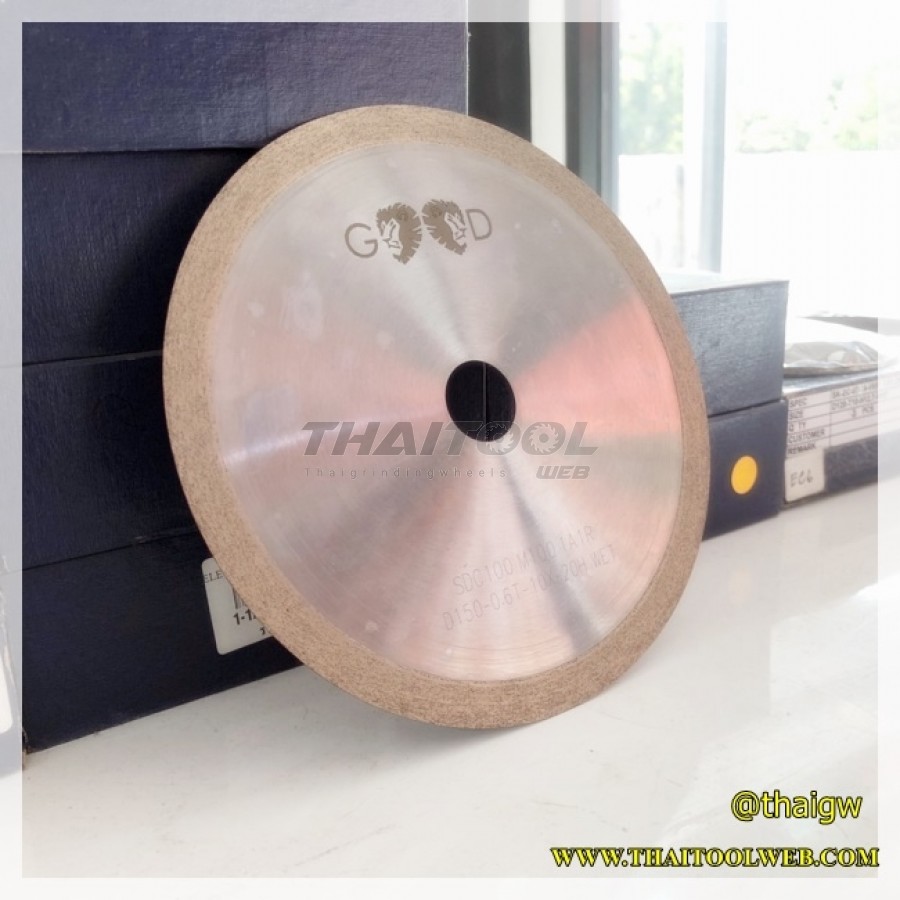 หินเพชร 1A1R D150-0.6T-10X-20H SDC100N100M WET metal bond