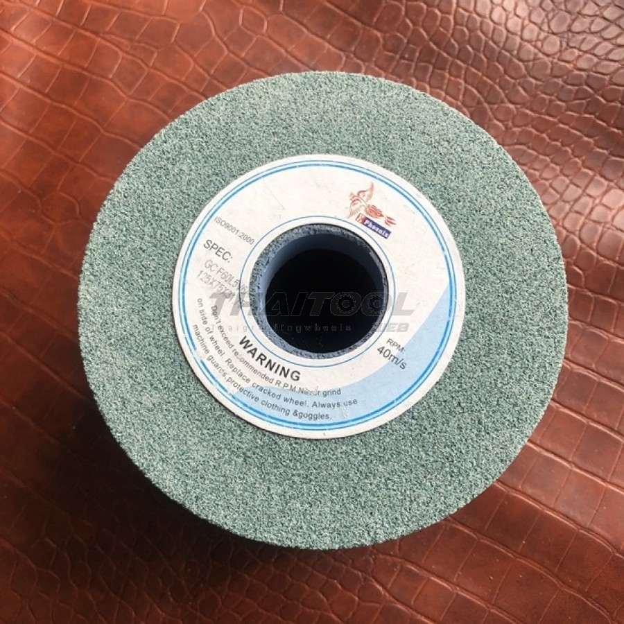 หินถ้วยสีเขียว ทรงตรง ขนาด5"125X75X31.75mm