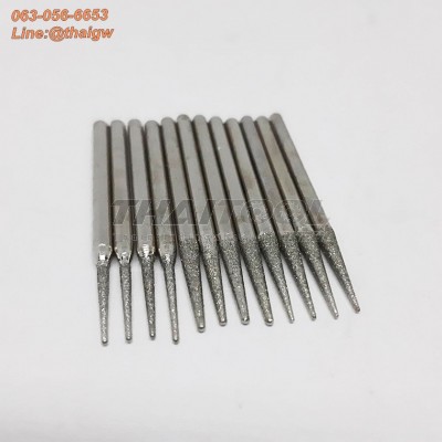 เข็มเพชรแกน 3 mm. R ทรงแหลม หัวโต 1.4 - 5.0 mm. FS (รุ่นมาตรฐาน)