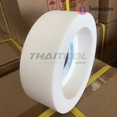 หินถ้วย6"x2" เบอร์80 สีขาว ลับใบมีดสับไม้ เหล็กไฮสปีด เหล็กเกรด เหล็กเครื่องมือ