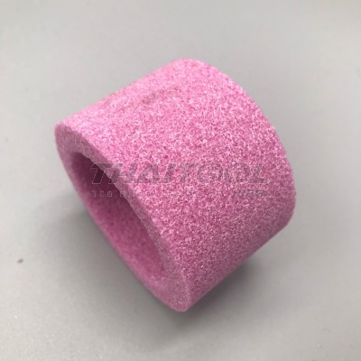 หินถ้วย2"x40mm. เบอร์36 สีชมพู ลับใบมีดสับไม้ เหล็กเหนียว เจียรงานลดขนาด ปรับทรง