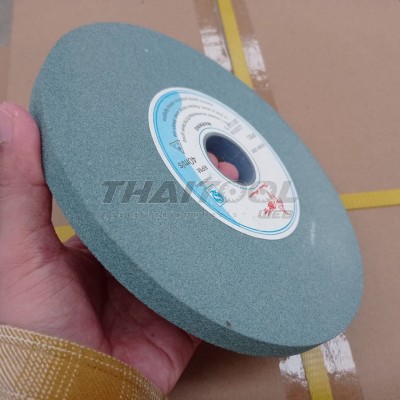 หินเจียรไน 8 นิ้ว  สีเขียว  (GC80K5V1A 200x13x31.75)  เบอร์ 80 เจียรงานผิว คาร์ไบด์ อโลหะ เหล็กชุปแข็ง