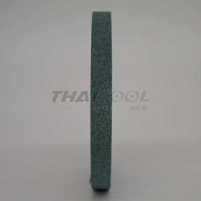 หินเจียร4"x 10 mm. สีเขียวเบอร์ 80 เจียรคาร์ไบด์ งานอโลหะ เหล็กชุปแข็ง