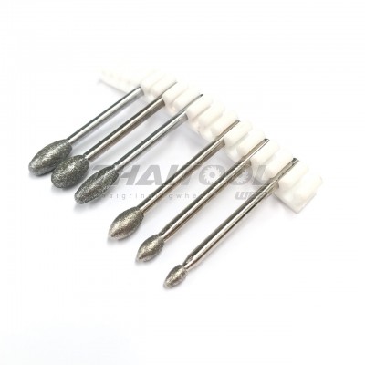 เข็มเพชรแกน 3 mm. Q ทรงหัวมน หัวโต 3.0 - 6.0 mm . CN (รุ่นมาตรฐาน)