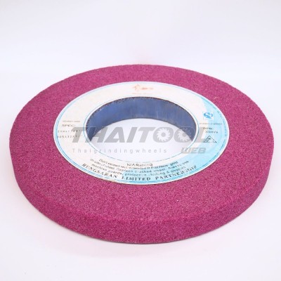 หินเจียร 12"x32 mm. DRA46J6V1A 305X32X127  สีชมพูเข้มเจียร เหล็กเครื่องมือ เหล็กเเข็ง 