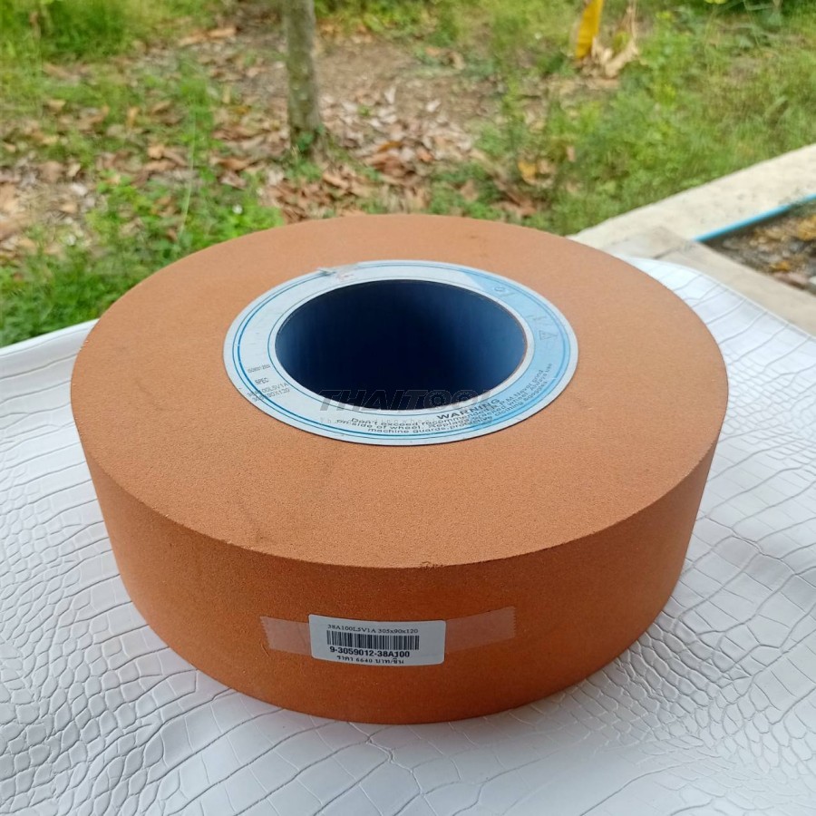  หินเจียร 12"x90 mm. 38A100 เจียรเร็ว ใช้เจียรเหล็กเกรด เหล็กไฮสปีด 