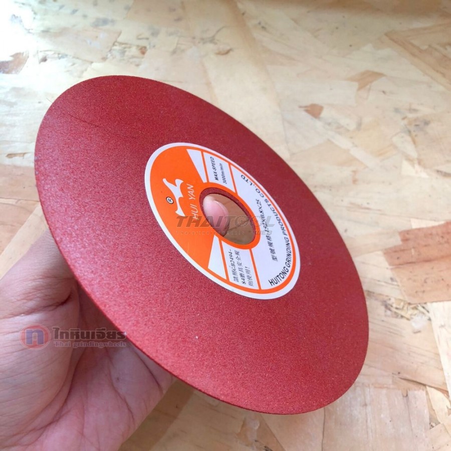 ใบตัด ใบเจียร ขนาด 6 นิ้ว 150x0.8x25 mm.สีแดง 