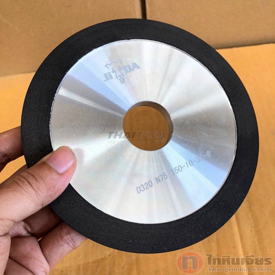 จานเพชร6"4B2 (D150x32Hx10Tx8X) "SDC320"N75 DRY ลับคมคาร์ไบด์ใบเลื่อยวงเดือน