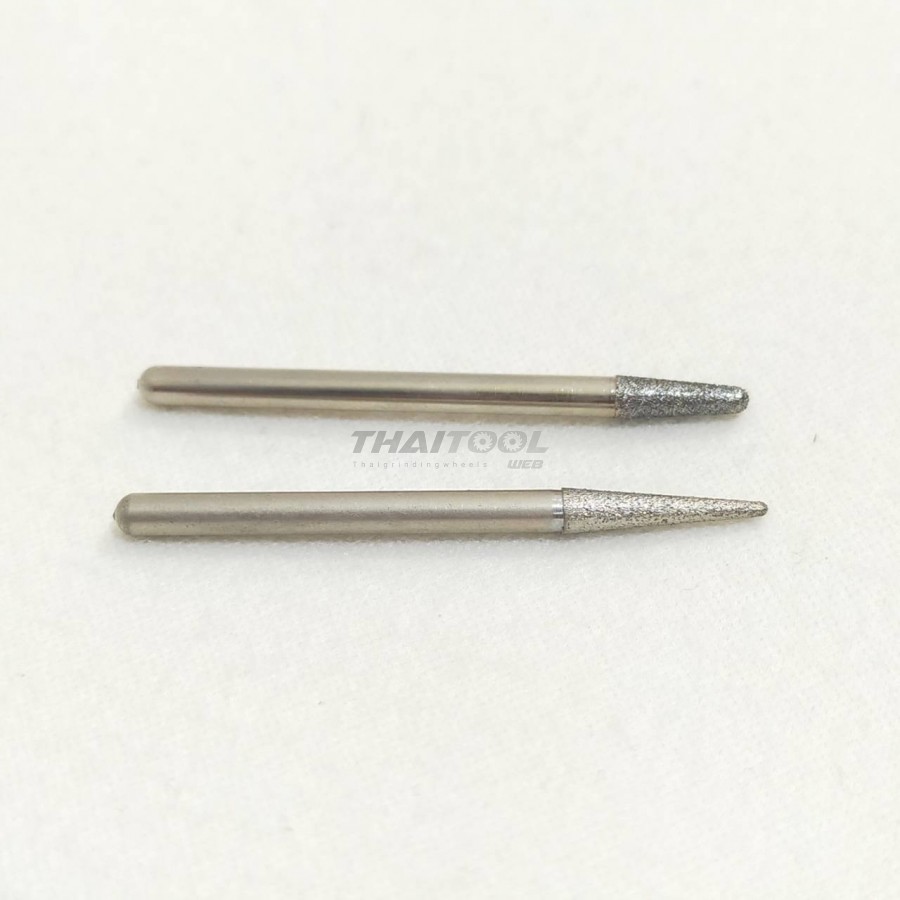 เข็มเพชรแกน 3 mm. หัวโต 3.3 mm. ทรง R31-R32