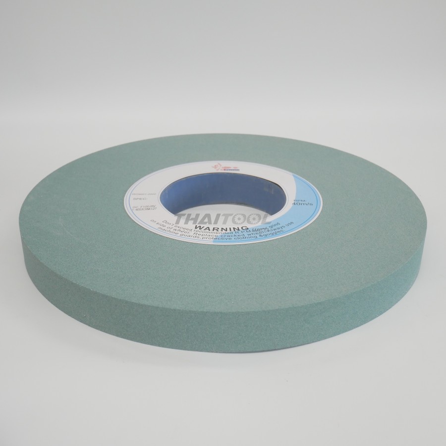 หินเจียร 16"x 38mm. GC100 เจียรคาร์ไบด์ อโลหะ เหล็กชุปแข็ง
