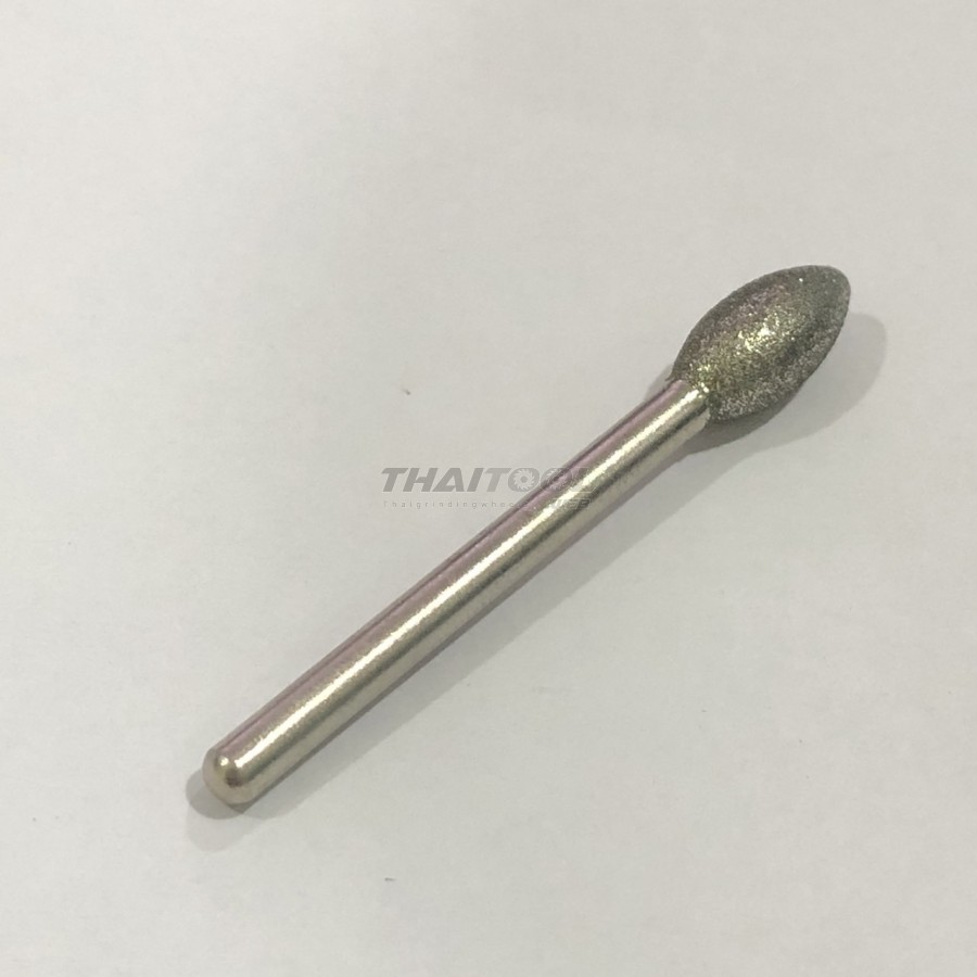 เข็มเพชรแกน 3 mm. Q ทรงหัวมน หัวโต 6.0 mm. FS (รุ่นมาตรฐาน)