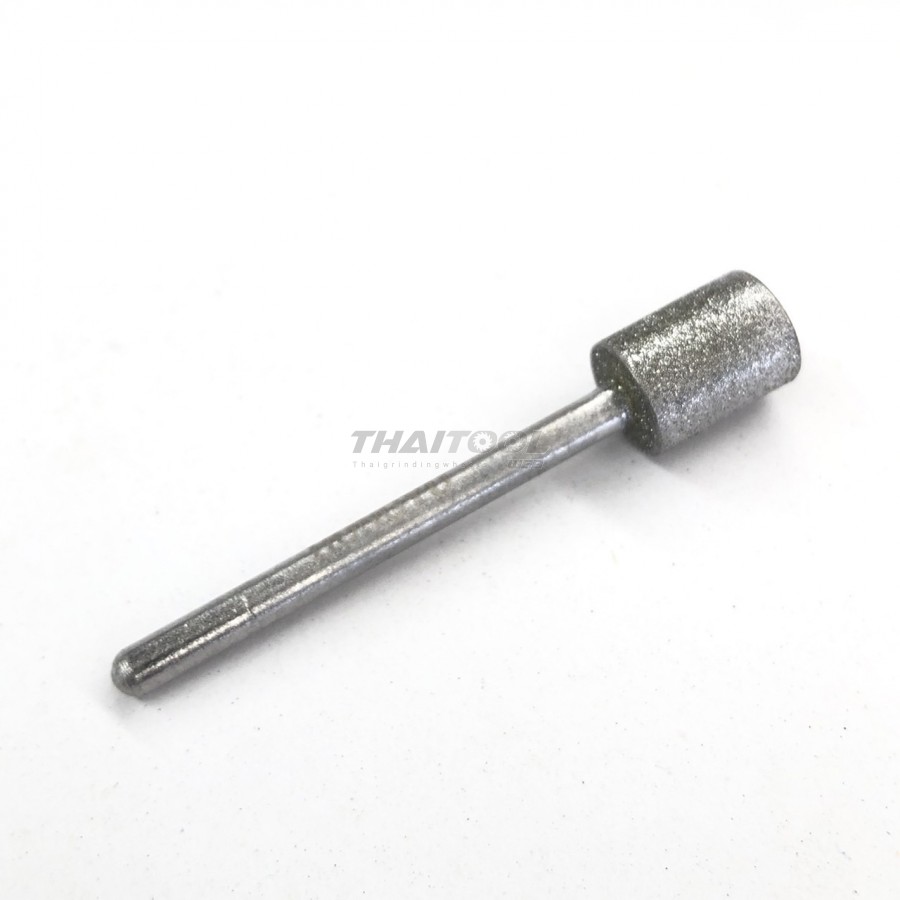 เข็มเพชรแกน 3 mm. A ทรงกระบอก หัวโต 8 mm. 