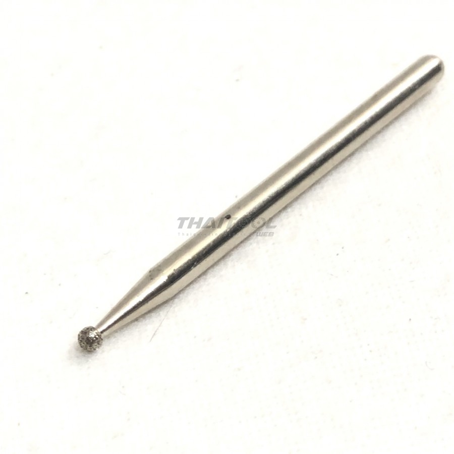 เข็มเพชรแกน 3 mm. ทรงกลม B หัวโต 2.0 mm. T 