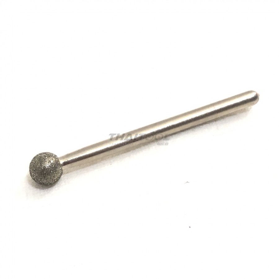 เข็มเพชรแกน 3 mm. ทรงกลม B หัวโต 6.0 mm. T 