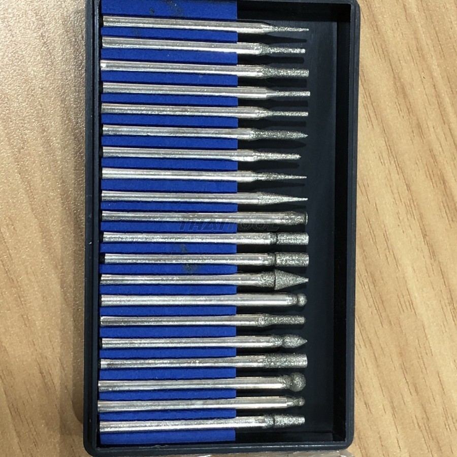 เข็มเพชรแกน 3 mm.ชุด 20 ชิ้น รุ่นคุ้มค่าใช้งานเบื้องต้น 